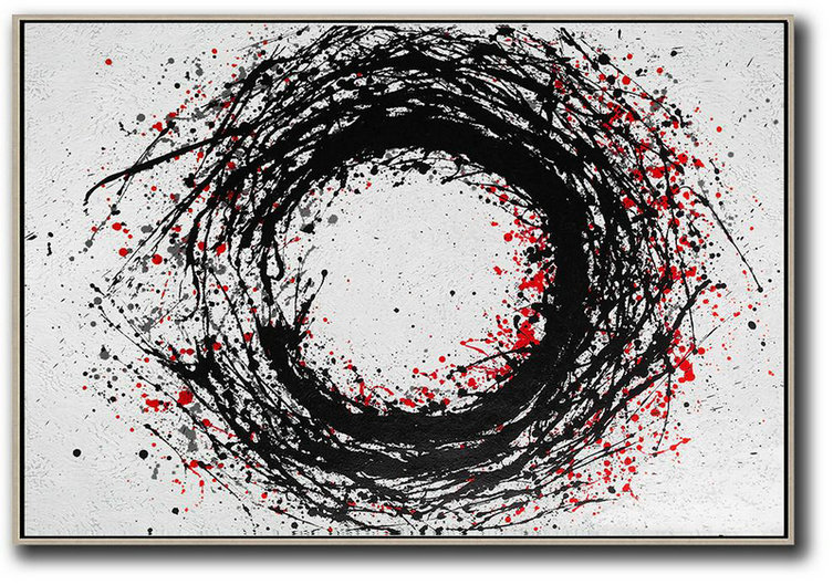 Original Painting Hand Made Large Abstract Art,Hand-Painted Oversized Horizontal Minimal Art On Canvas,Huge Abstract Canvas Art